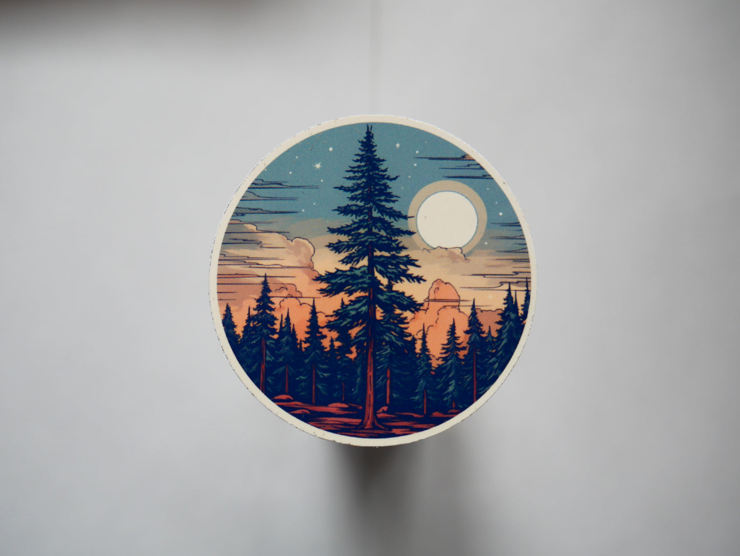 Glossy Pine tree sticker