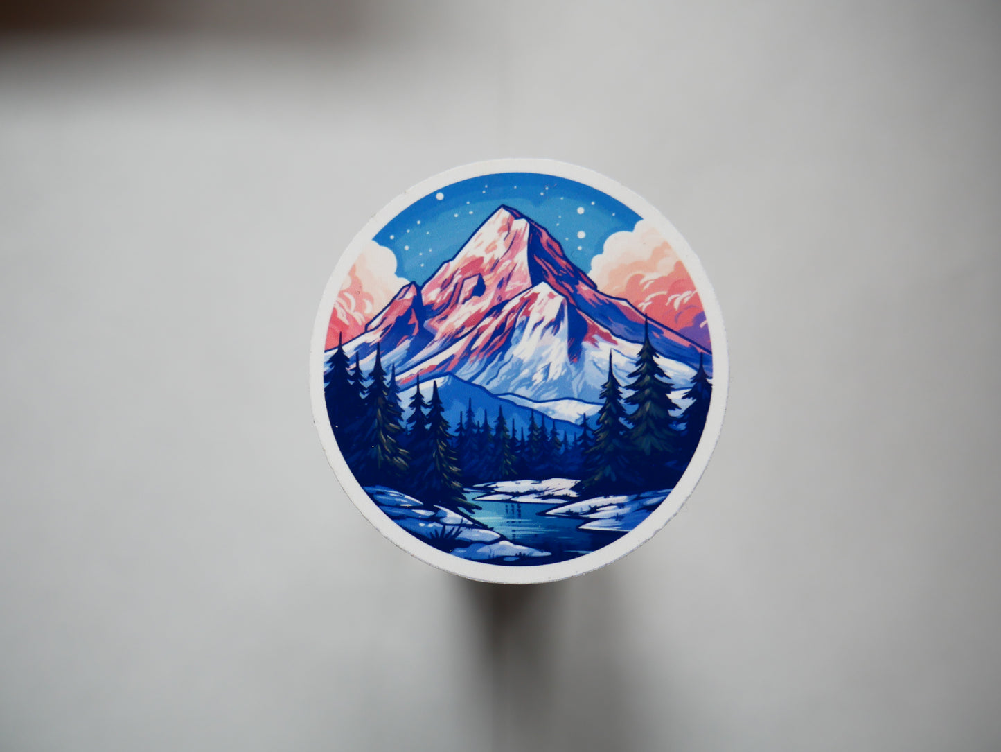 Glossy Mountain sticker