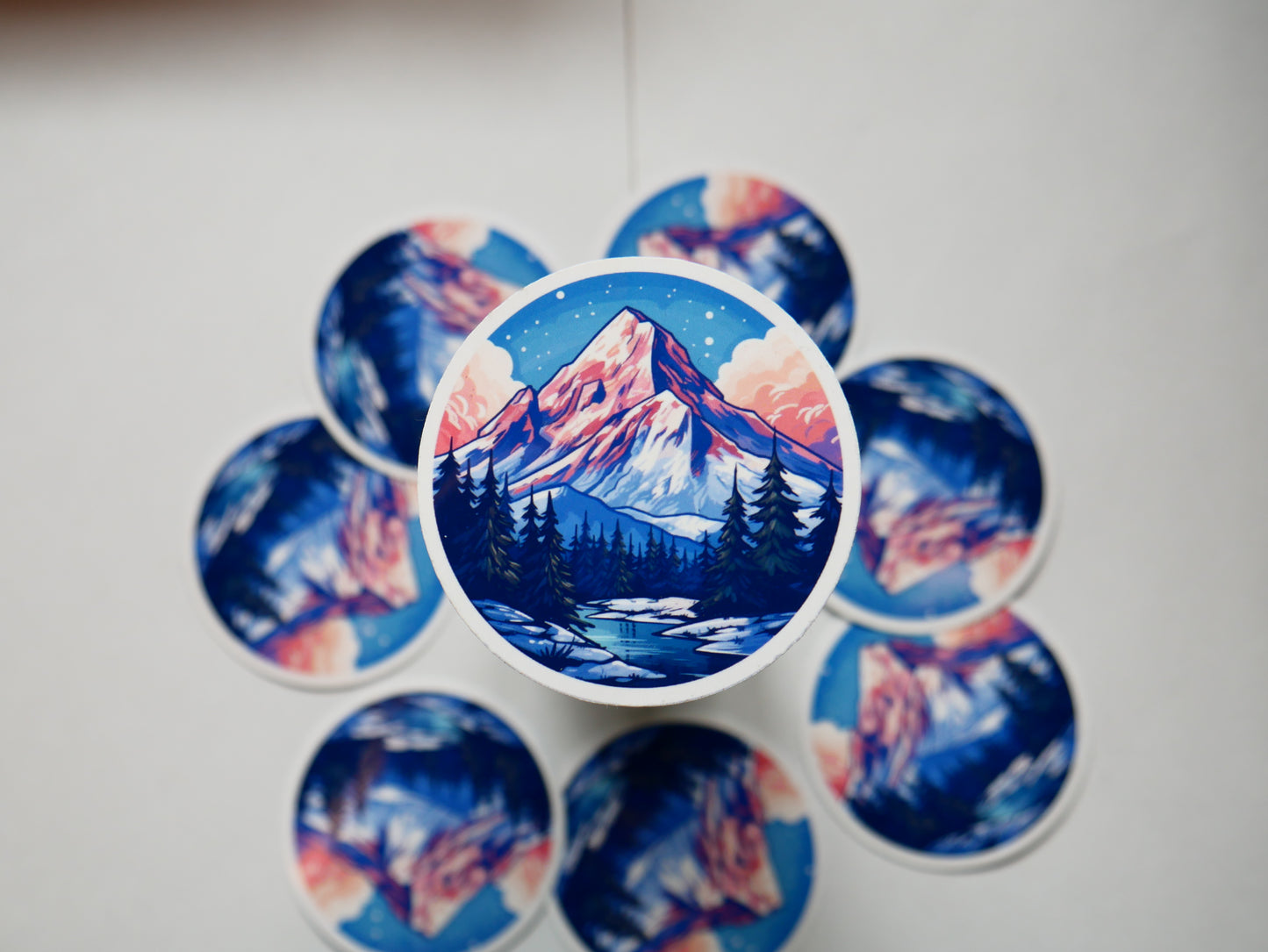 Glossy Mountain sticker