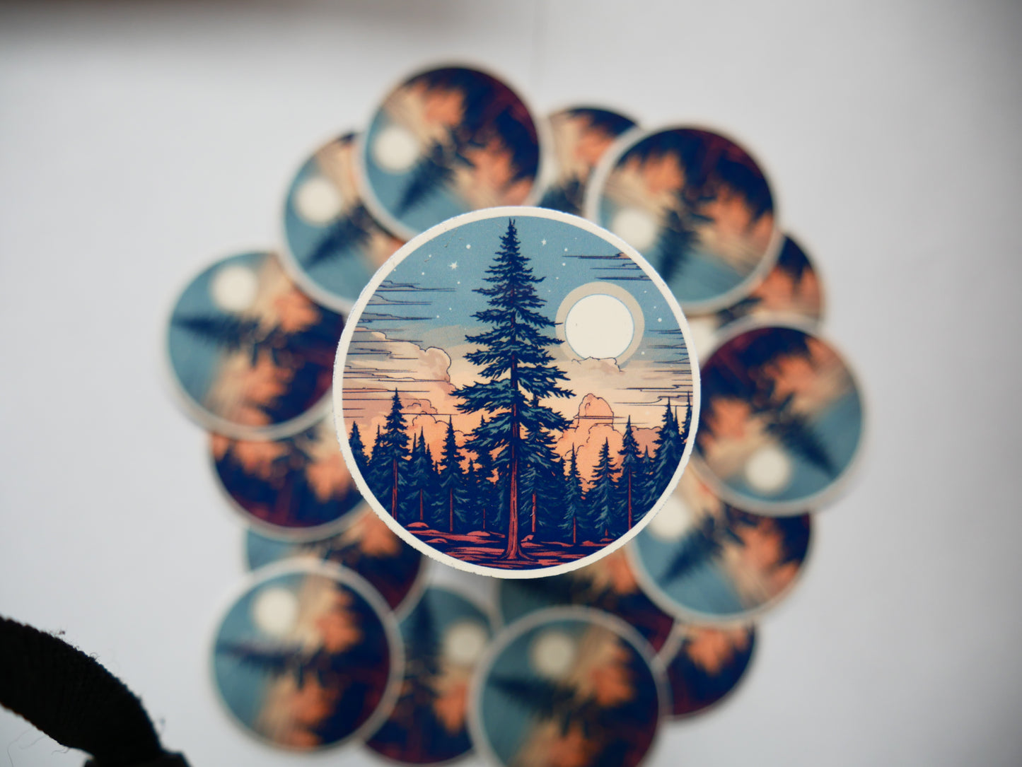 Glossy Pine tree sticker