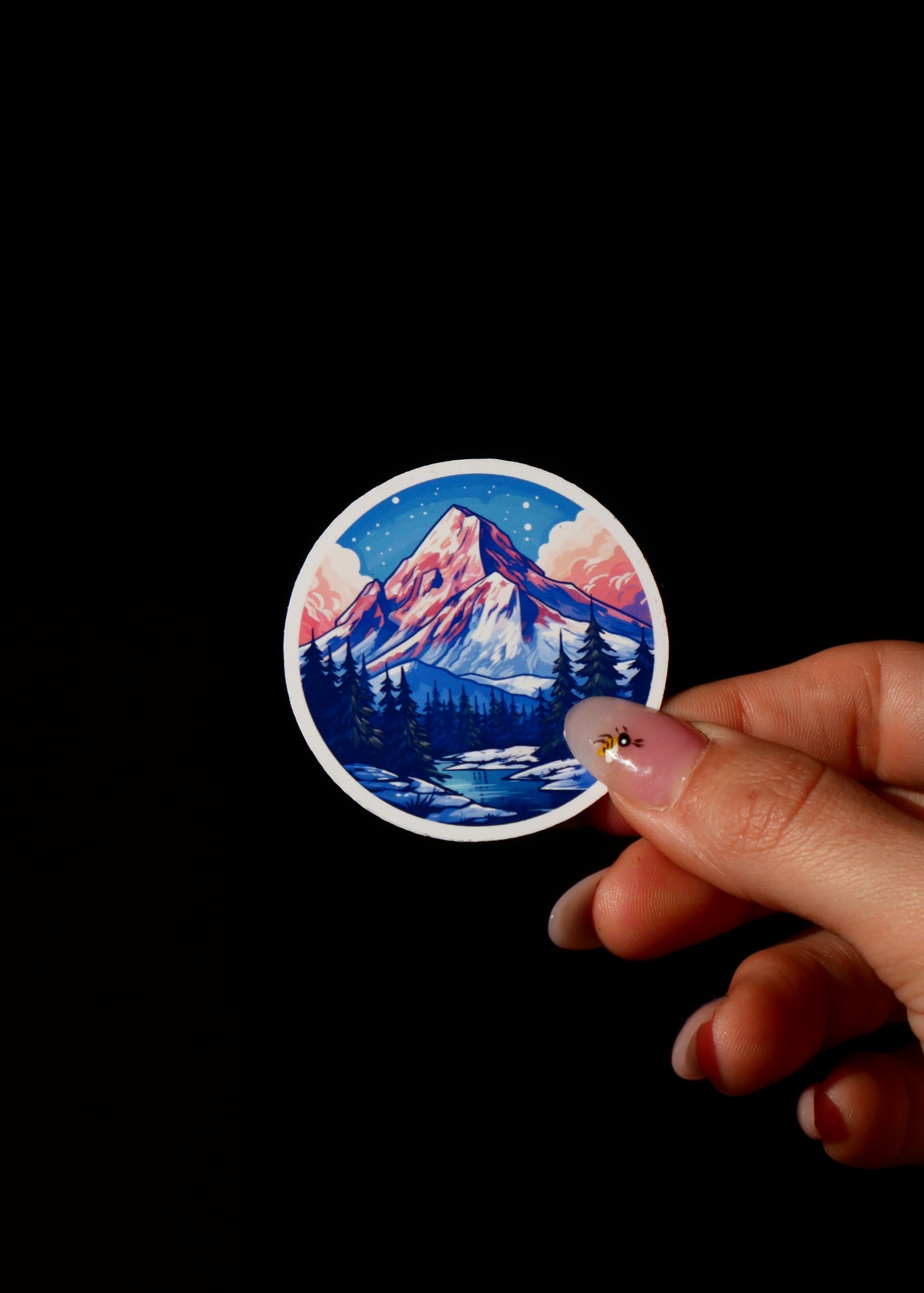 Glossy Mountain sticker