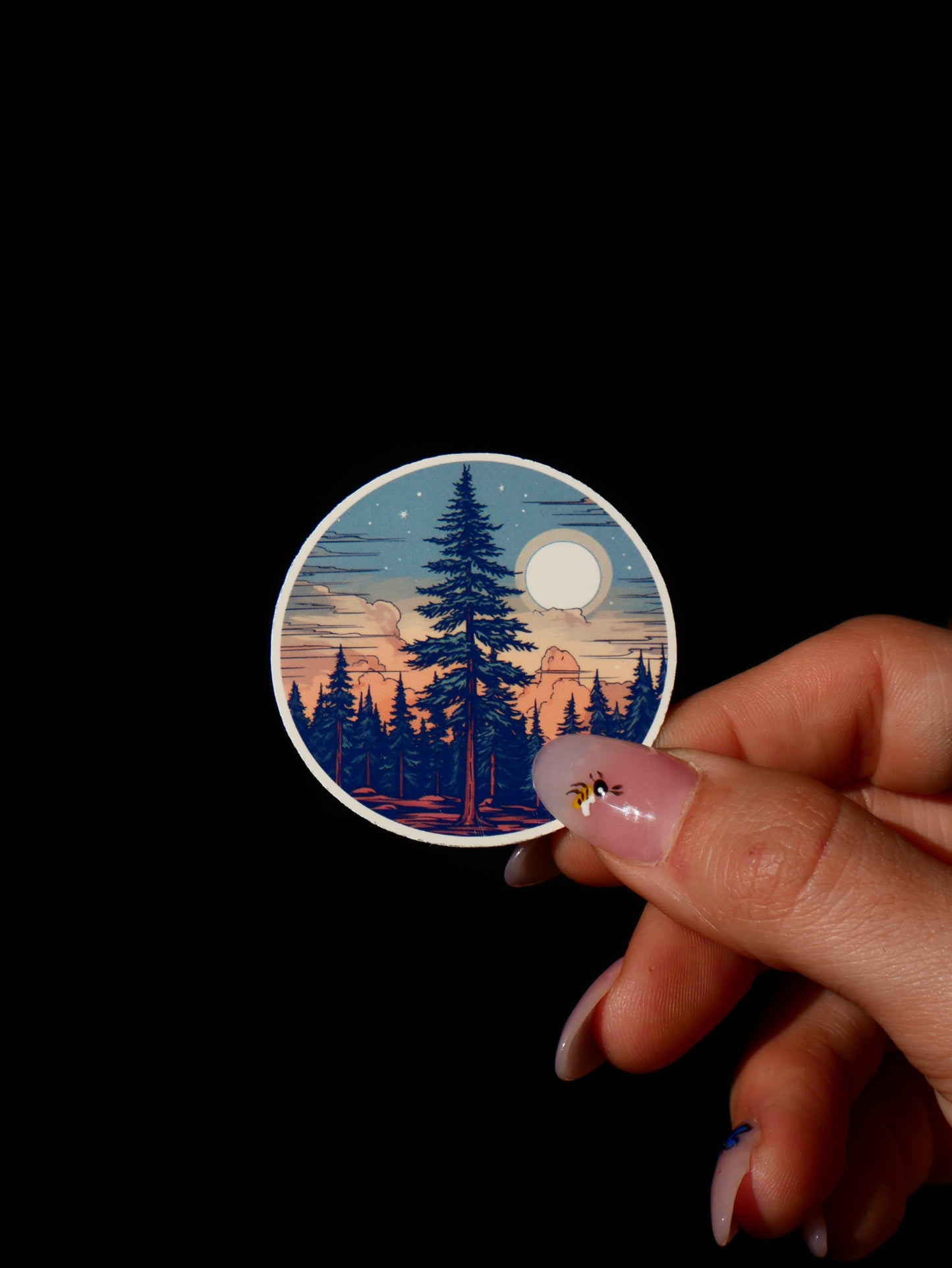 Glossy Pine tree sticker